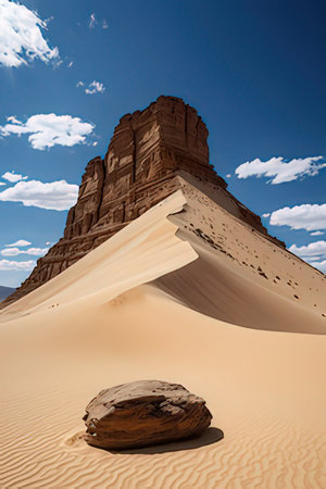 Sand dunes in Wadi Rum desert, Jordan, Middle Eastの素材