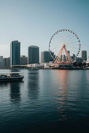 View of the ferris wheel.の素材