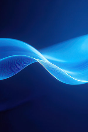 abstract blue background with some smooth lines in it (see more in my portfolio)の素材