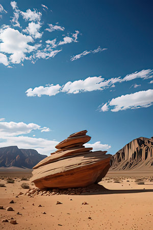 Sandstone formations in the desert of Utah, United States of Americaの素材