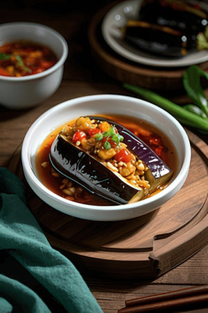 Korean traditional food Eggplant soup, Tteokbokkiの素材