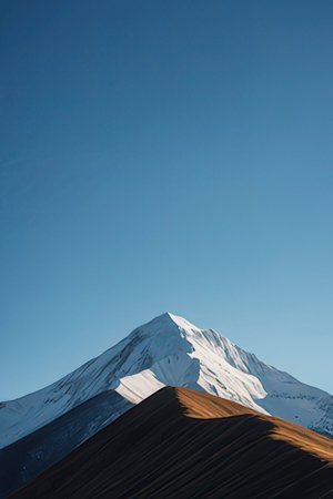 Mountain in the Altiplano of Bolivia, South America.の素材