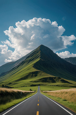 Road to the island of Stokksnes, Iceland, Europeの素材