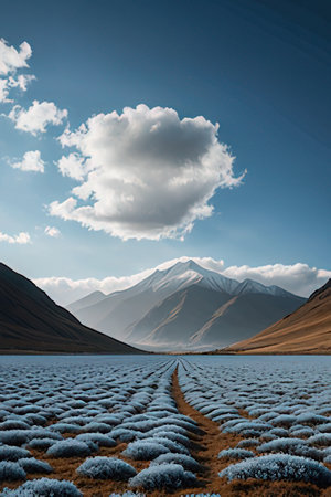 Beautiful mountain landscape in Himalayas, Ladakh, Indiaの素材