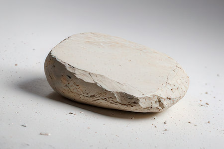 Natural stone on a white background. Natural stone on a white background.の素材