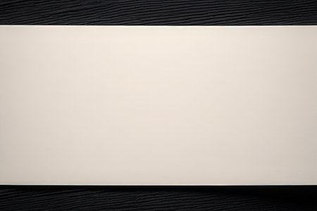 Blank white sheet of paper on background. Top view.の素材