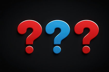 Question mark on a black background. 3d rendering, 3d illustration.の素材
