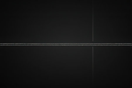 Black background with lines and dots. 3d rendering, 3d illustration.の素材