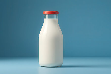 Milk Bottle Mock-Up - Two Bottles. 3D Illustration
