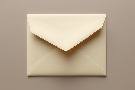 Envelope isolated on the white background. 3d rendering.の写真素材