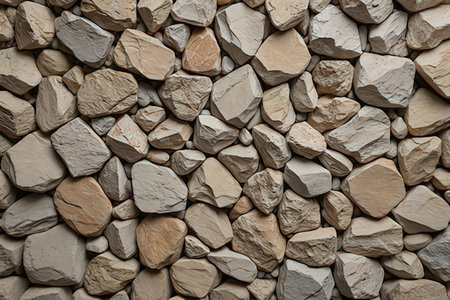 Background of stone wall texture. Wall made of natural stones. Close up.