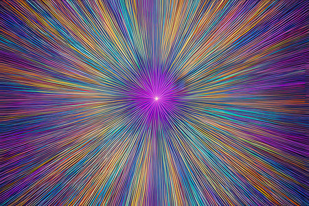 Psychedelic abstract background. Psychedelic rays of light.