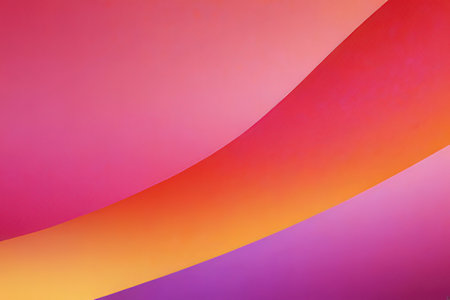 abstract orange and purple background with curved lines. color gradient.の写真素材