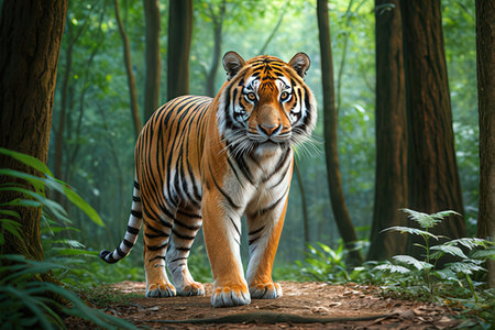 Beautiful tiger in the jungle.