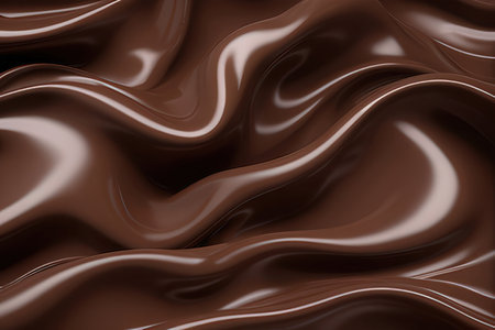 Chocolate background. Close up of chocolate texture. 3d renderingの写真素材