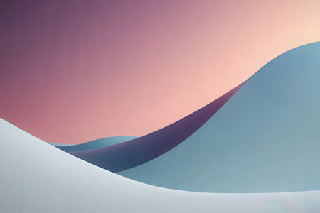 Abstract background with curved lines in pastel colors. 3d renderの写真素材