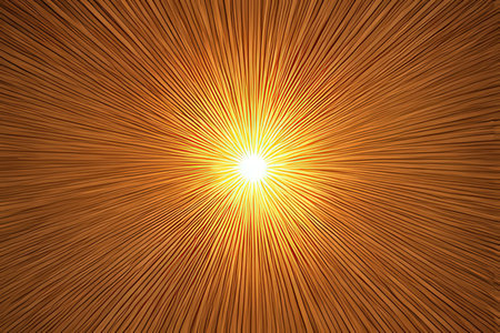 abstract background with rays of light and sparks, vector illustration.の写真素材