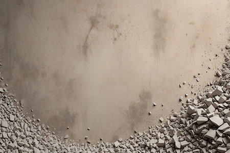 Broken concrete wall background. 3d render illustration for your designの写真素材