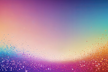 Abstract colorful background with dots and bokeh. Vector illustration.