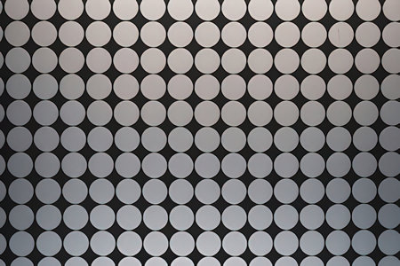 Abstract background of black and white circles. 3d rendering, 3d illustration.