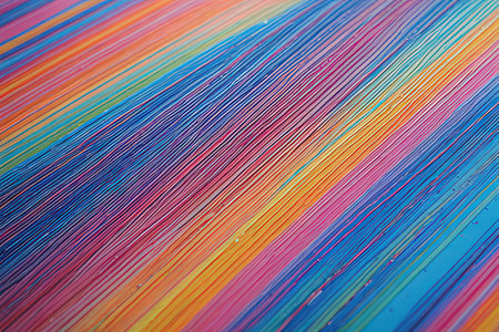 Multicolored threads for sewing clothes, close-up macro photoの写真素材