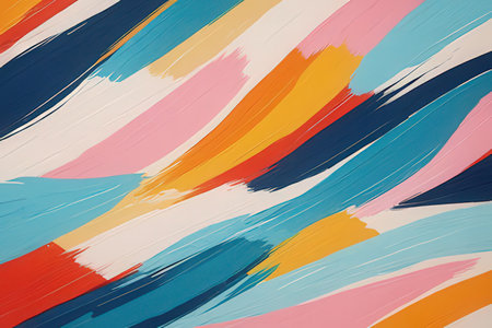Abstract background with colorful brush strokes. Vector illustration. Eps 10.の写真素材