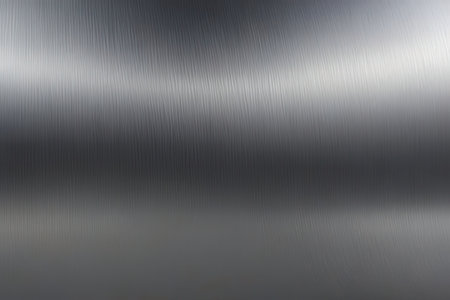 Metal background or texture of brushed steel plate with reflections Iron plate and shinyの写真素材