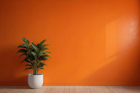 Interior design modern bright room with plant 3D rendering computer generated imageの写真素材