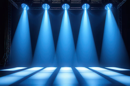 Stage lights, Stage Spotlight, Stage Background, Stage lighting, Stage lighting, Stage lightingの写真素材