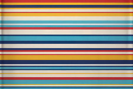 Striped background with blue, yellow, orange and red stripes