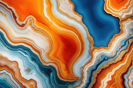 Abstract background of agate. Natural pattern. Multicolored marble texture.