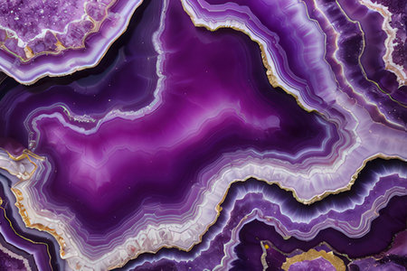 Purple agate mineral texture as nice natural background with copy spaceの写真素材