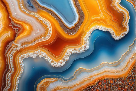Abstract background of agate crystals. Colorful agate texture.の写真素材