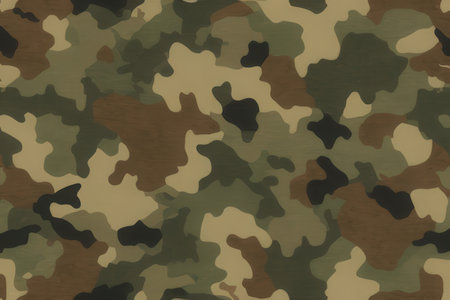 Camouflage background. Seamless pattern. Vector illustration.の写真素材