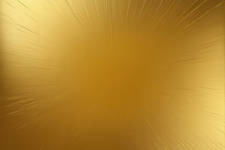 Golden abstract background with some smooth lines in it (3d render)の写真素材