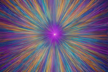 Colorful abstract background with radial lines. Radial, radiating lines.の写真素材