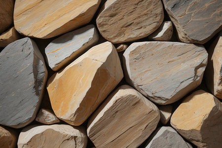 Stone wall texture background. Close up of stone wall texture background.の素材