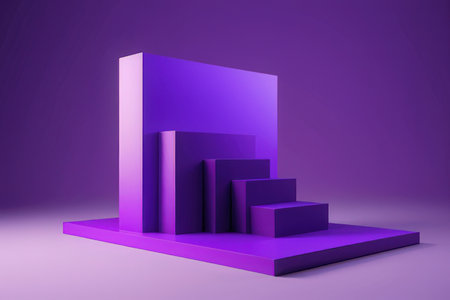 Purple abstract background. 3d rendering, 3d illustration.の素材