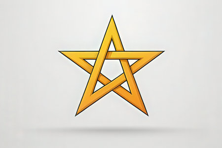 Star of David on a white background. 3d rendering, 3d illustration.の素材