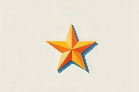 Star icon on the white background. Vector illustration. Eps 10.の写真素材