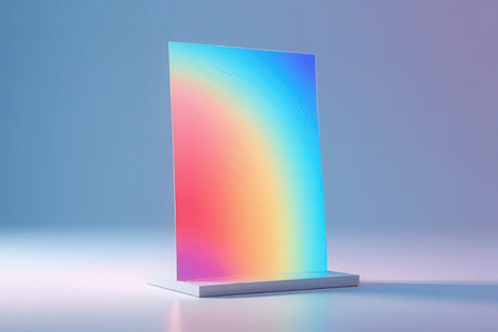 Blank display stand, 3d rendering. Computer digital drawing.