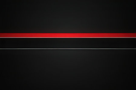 Abstract black and red lines on a black background. Vector illustration.の写真素材