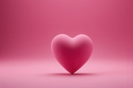 Pink heart on a pink background. Valentine's Day. Love.
