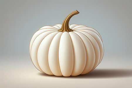 Pumpkin isolated on a white background. 3D illustration.の写真素材