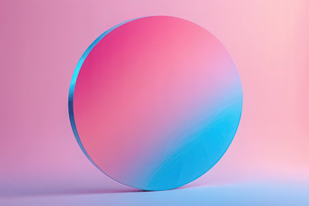 Minimalist abstract background, primitive geometrical figures, pastel colors, 3D render.の写真素材