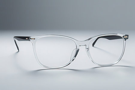 Eyeglasses isolated on a white background. 3d rendering.