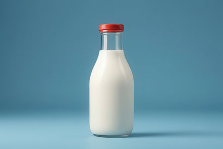Milk Bottle Mock-Up - Two Bottles. 3D Illustration