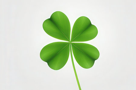 Clover leaf isolated on white background. St. Patrick's Day.