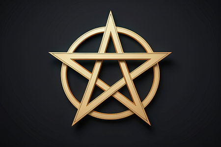 Star of David on black background. Vector illustration. Eps 10.