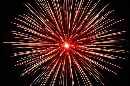 fireworks in the night sky, as a background, closeup of photo